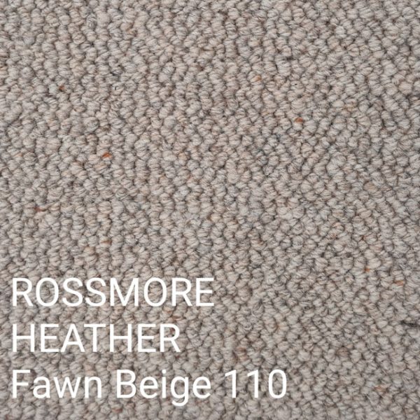 ROSSMORE HEATHER Fawn Beige 110 Carpet