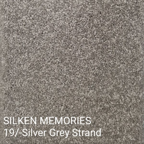 SILKEN MEMORIES 19/-Silver Grey Strand Carpet