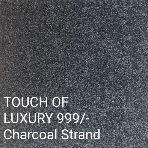 TOUCH OF LUXURY 999/-Charcoal Strand Carpet