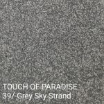 TOUCH OF PARADISE 39/-Grey Sky Strand Carpet