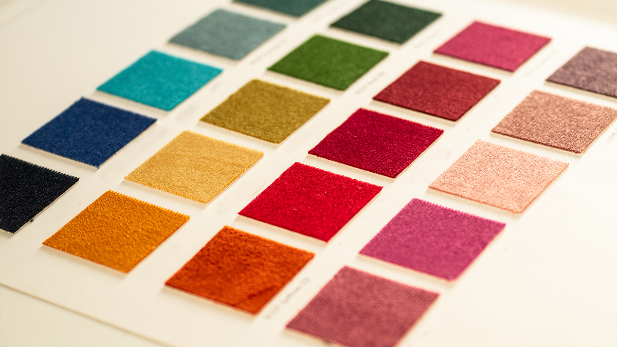 Colorful carpets samples