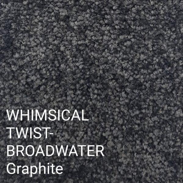 WHIMSICAL TWIST-BROADWATER Graphite Carpet