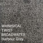 WHIMSICAL TWIST-BROADWATER Harbour Grey Carpet