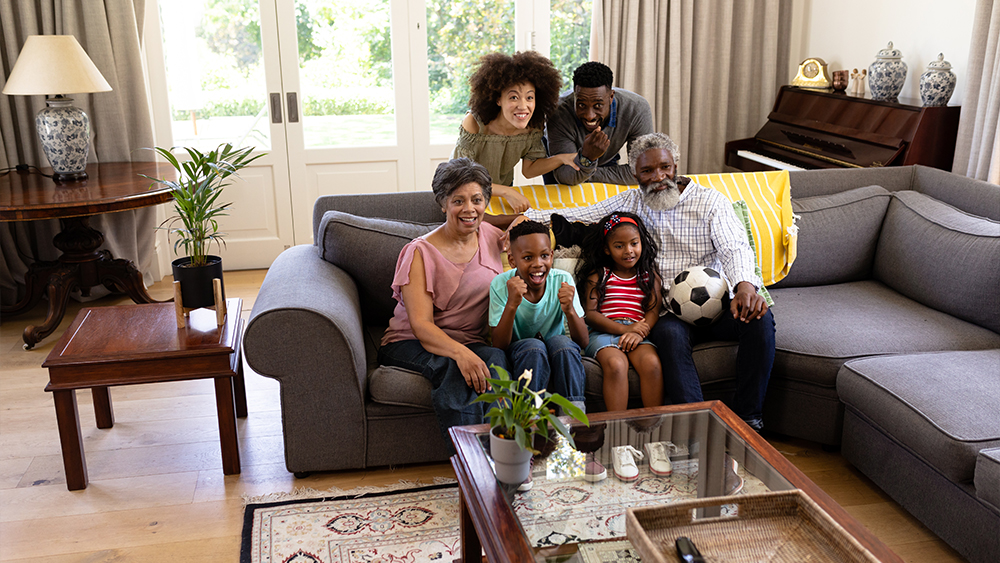 Family feeling cozier with carpet in friendly home