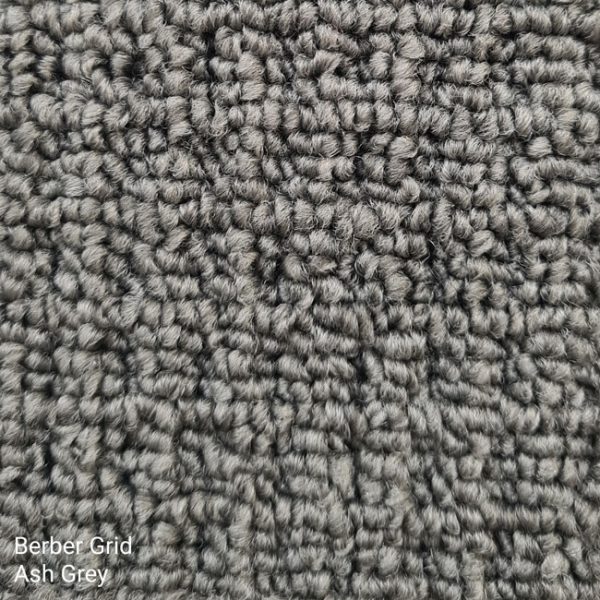 Berber Grid Ash Grey Carpet