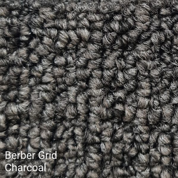 Berber Grid Charcoal Carpet