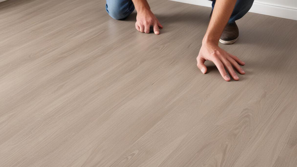 Vinyl flooring with easy installation