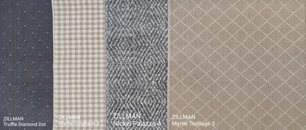 Zillman carpet models for living room