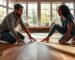 Couple deciding between hybrid and vinyl flooring