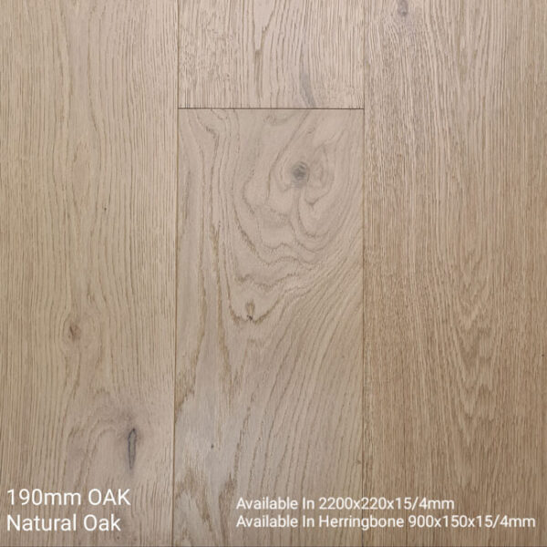 Engineered Timber 190mm Oak Natural