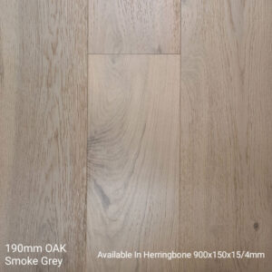 Engineered Timber 190mm Oak Smoke Grey