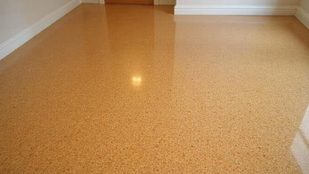 Clean and fresh cork flooring surface