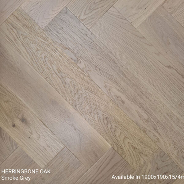 Herringbone Oak Smoke Grey