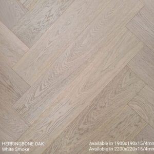 Herringbone Oak White Smoke