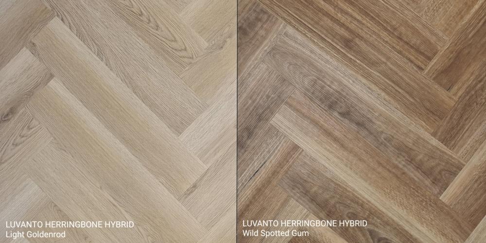 Luvanto Herringbone hybrid flooring