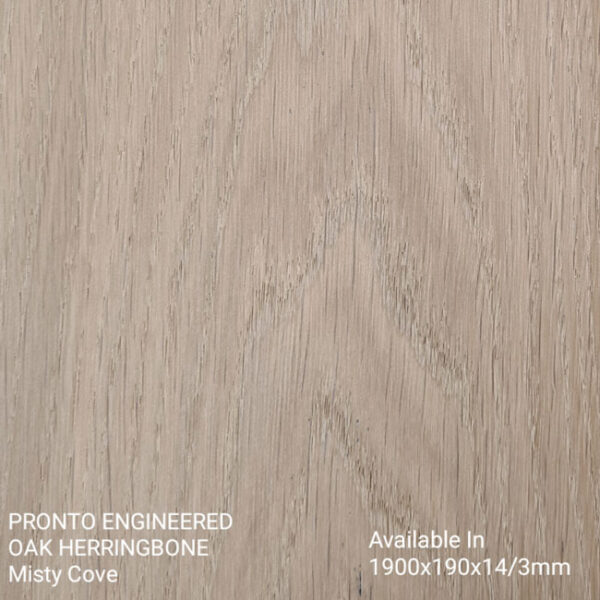 Pronto Engineered Oak Herringbone Misty Cove