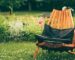 Chair in a cozy and nice outdoor space