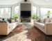 Living room floored with Persian carpet