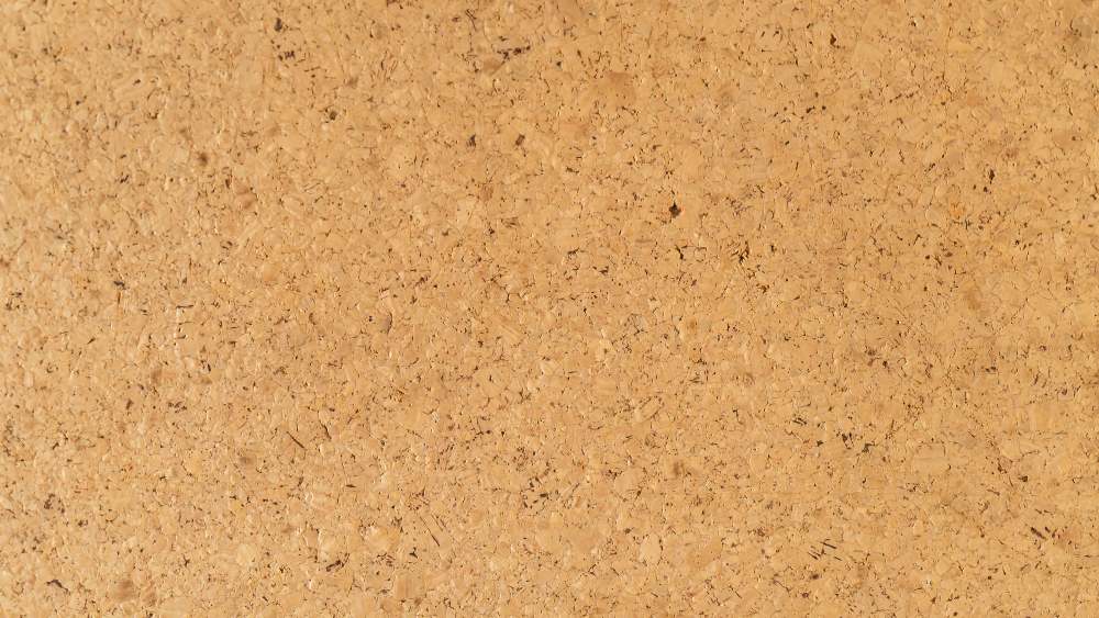 Close up of cork flooring